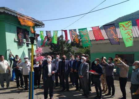 شعله گاز در ارتفاعات آستارا برافروخته شد