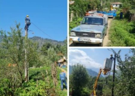 برخورداری ساكنین دو روستای كم برخوردار شهرستان فومن از طرح جهادی احداث كابل خودنگهدار