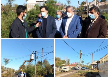 بهره مندی اهالی دو روستای شهرستان سیاهكل از طرح جهادی احداث كابل خودنگهدار