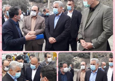 بازدید استاندار گیلان به اتفاق معاون هماهنگی امور عمرانی ، مدیرکل راه و شهرسازی و جمعی از مقامات استانی از پروژه باقیمانده آزاد راه قزوین_ رشت