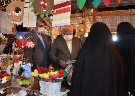 بازدید مدیرعامل سازمان منطقه آزاد انزلی از نمایشگاه محصولات و صنایع دستی موسسات بانوان کارآفرین