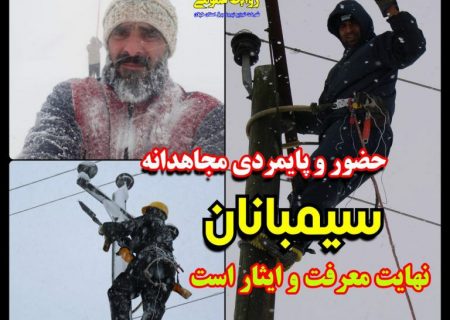 تلاش و مجاهدت خالصانه سیمبانان نهایت معرفت و ایثار است