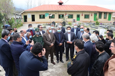 بازدیدمیدانی استاندار گیلان از اردوی جهادی درویسرود شهرستان شفت