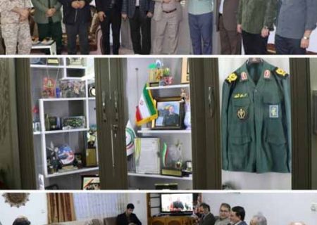 دیدار مدیرعامل شرکت سیمان خزر با خانواده های شهیدان محمد علی حق بین و محمود زره پوش