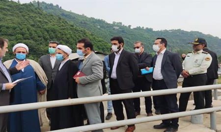 بازدید رئیس کل دادگستری گیلان از محل دفن پسماند و تصفیه خانه اضطراری روستای طول لات رحیم آباد