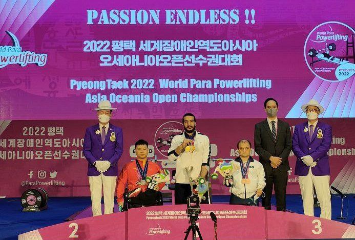 کسب مدال طلای پاراوزنه بردار گیلانی در رقابت‌های قهرمانی آسیا-اقیانوسیه