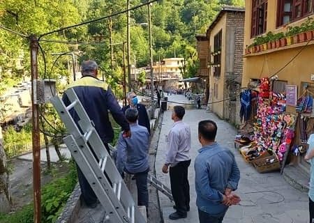 بازدید میدانی مدیر مخابرات منطقه گیلان از روند سامان‌دهی تأسیسات مخابراتی در شهرک تاریخی ماسوله