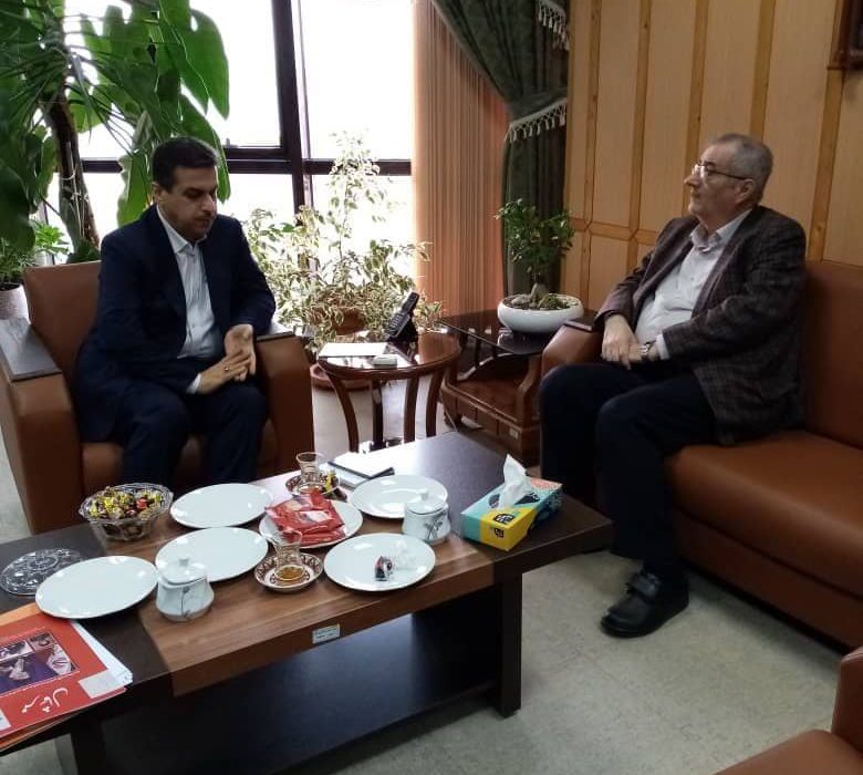 دیدار صمیمانه مجتبی وهابی، با دکتر اسحاقی، معاون هماهنگی امور اقتصادی استانداری گیلان