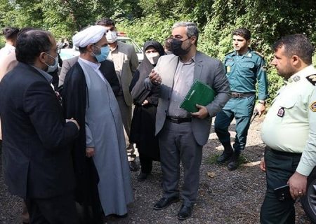 بازدید رئیس کل دادگستری گیلان از چندین تصرف غیر مجاز در شهرستان خمام