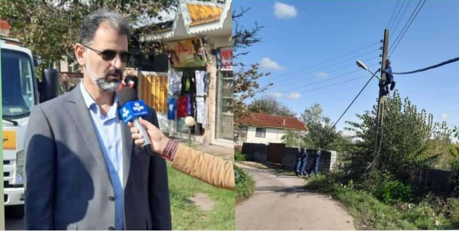 نصب ۱۷ كیلومتر كابل خودنگهدار در روستای سراوان شهرستان رشت با اعتباری قریب به ۸۰ میلیارد ریال