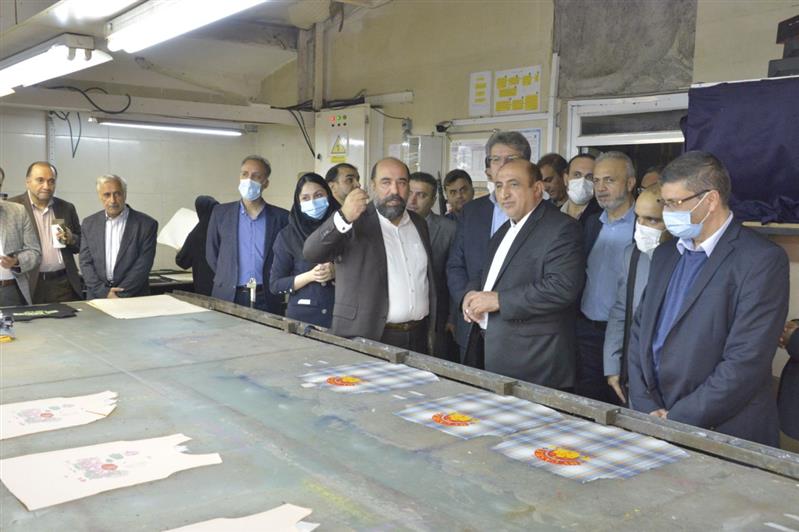 بازدید از کارخانجات تولید آرد و محصولات نساجی و پوشاک در رشت