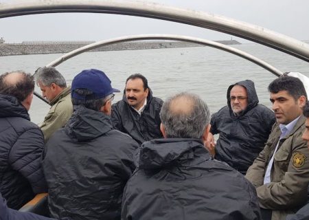 بازدید میدانی مشاور رئیس و سرپرست دفتر ریاست و امور استان‌های سازمان حفاظت محیط زیست کشور به همراه مدیرکل حفاظت محیط زیست گیلان از تالاب بین المللی انزلی
