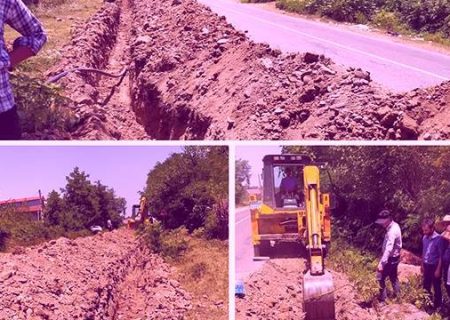 اصلاح شبکه آبرسانی روستای سفید مزگی شهرستان شفت