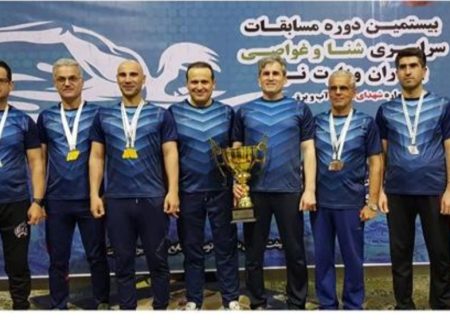 كسب مقام اول در مسابقات سراسری شنای وزارت نیرو