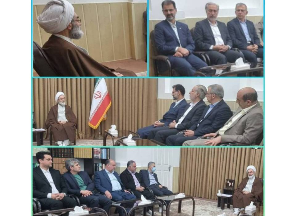 دیدار مدیر عامل و معاونین شركت توزیع نیروی برق گیلان با نماینده ولی فقیه در استان و امام جمعه رشت