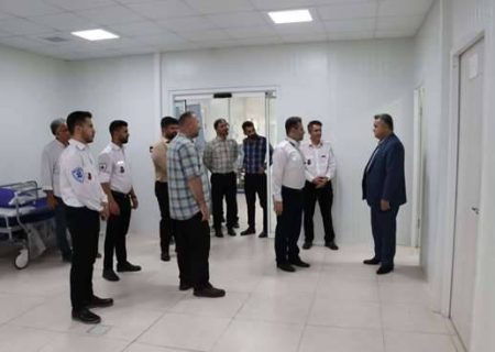 بازدید رئیس مرکز اورژانس پیش بیمارستانی و مدیریت حوادث گیلان از روند راه‌اندازی قطب آموزشی اورژانس استان