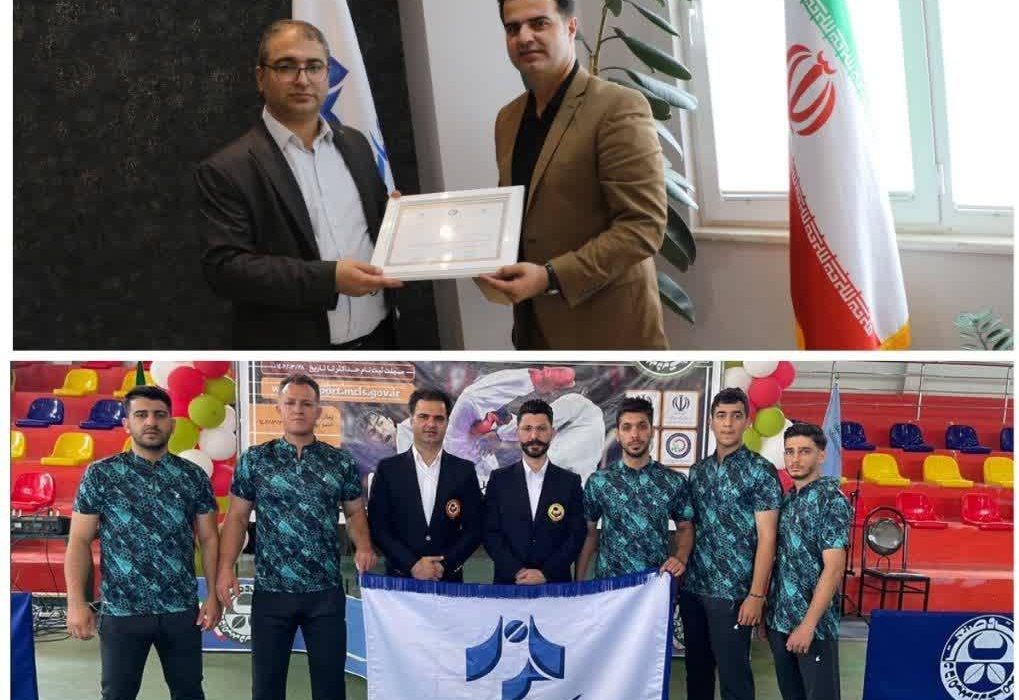 درخشش تیم کاراته کارگری شرکت سیمان خزر 