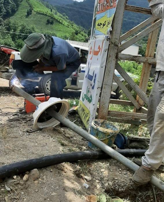 تقویت فشار آب شرب روستای قلعه رودخان شهرستان فومن