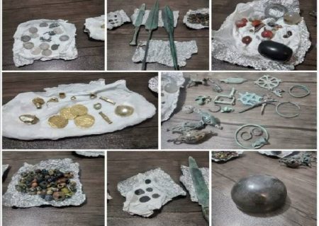 کشف ۲۹۸ قلم شی عتیقه در رشت