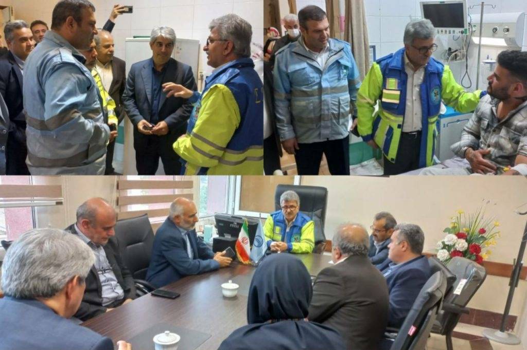 نشست رئیس دانشگاه علوم پزشکی گیلان به منظور تسریع ارایه خدمات به سیل‌زدگان آستارا