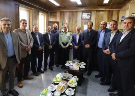 دیدار اعضای شوراي اسلامي و شهردار رشت با جانشین فرماندهی انتظامی گیلان