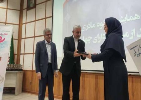 تجلیل از همسر شهید مدافع سلامت توسط استاندار گیلان
