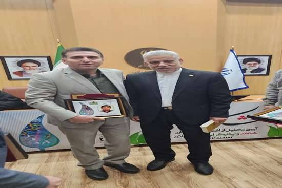 تقدیر استاندار گیلان از عضو هیات علمی دانشکده بهداشت رشت