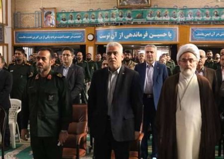 حضور رئیس دانشگاه علوم پزشکی گیلان در آیین گرامی داشت سالروز تأسیس سپاه