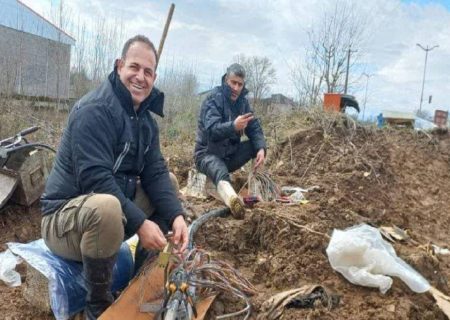 ترمیم کابل ۱۰۰۰ زوجی مرکز لچه گوراب رشت