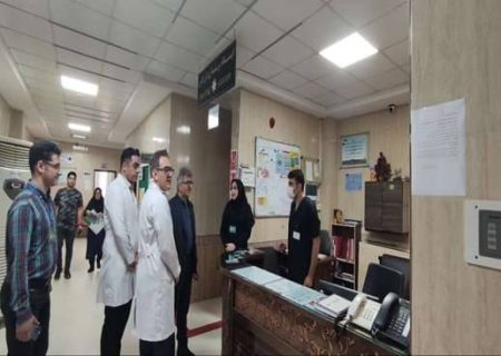 بازدید میدانی رئیس دانشگاه علوم پزشکی گیلان از بیمارستان حضرت ولیعصر (عج) نیروی دریایی رشت