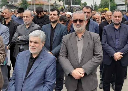 حضور مدیرعامل شرکت شهرک های صنعتی گیلان در مراسم بزرگداشت رییس جمهور شهید