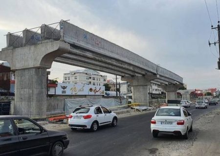 آغاز نصب اولین تیرهای پل، پیشرفت تقاطع غیر همسطح شهید حق بین حمیدیان رشت به ۴۴ درصد رسید