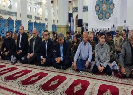 حضور رئیس دانشگاه علوم پزشکی گیلان در مراسم چهلمین روز شهادت شهید جمهور آیت الله ابراهیم رئیسی در مصلی امام خمینی (ره) رشت