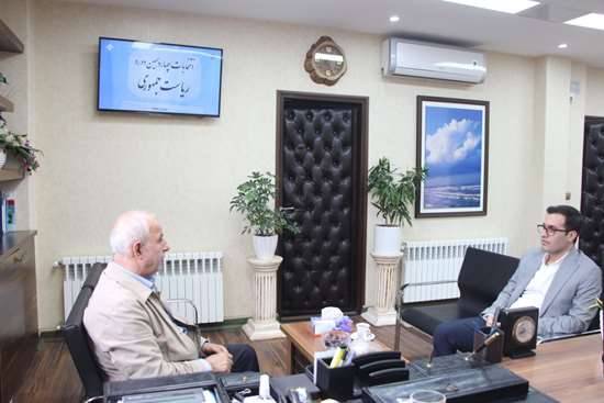 نماینده مردم رشت و خمام در مجلس شورای اسلامی با معاون توسعه مدیریت ، منابع و برنامه ریزی دانشگاه دیدار کرد