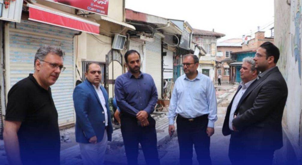 آغاز اجرای فاز دوم پیاده روسازی و بازآفرینی پیاده راه بازار رشت