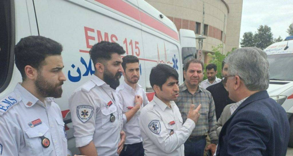 تقدیر رئیس دانشگاه علوم پزشکی از مدیریت و کارشناسان مرکز اورژانس گیلان