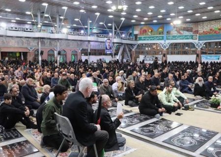 مراسم بزرگداشت شهید مقاومت سید حسن نصرالله در گلزار شهدای رشت برگزار شد