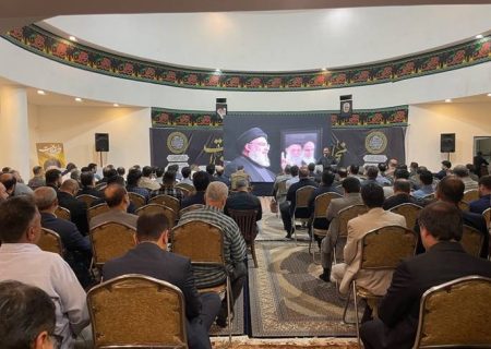 برگزاری مراسم‌ یادبود و گرامیداشت شهید مقاومت سید حسن نصرالله در نمازخانه شهرداری رشت / آئین تکریم و معارفه فرمانده پایگاه بسیج شهید دستغیب شهرداری‌رشت