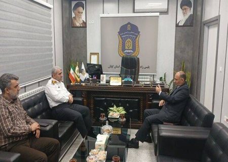 نشست مشترک مدیرکل راه وشهرسازی گیلان با پلیس راهور استان