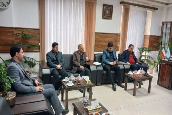 دیدار مدیران سازمان ملی زمین و مسکن و مدیرکل راه و شهرسازی گیلان رئیس کل دادگستری استان