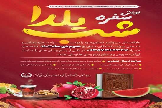 برگزاری دومین پویش عکس سفره شب یلدا