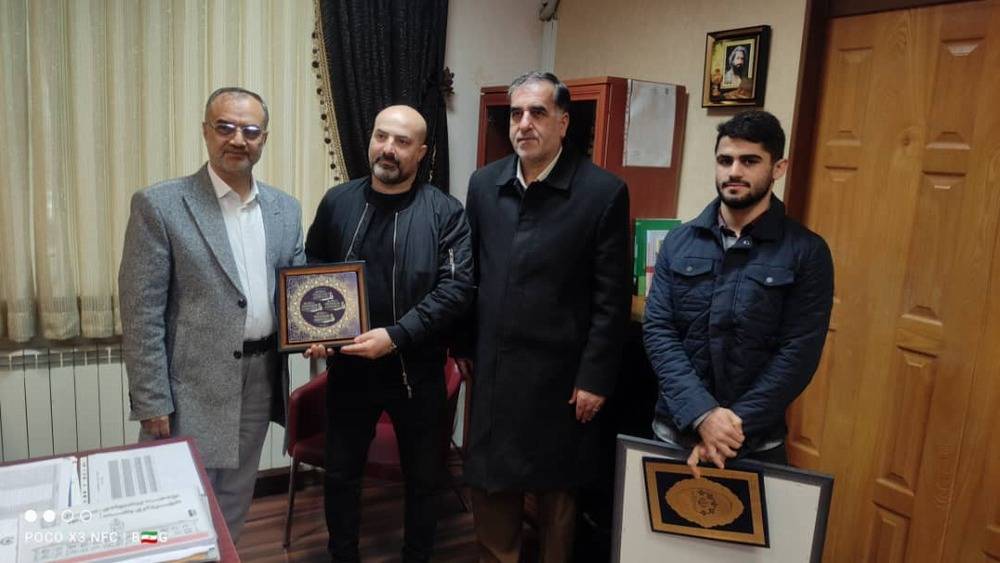 تقدیر رئیس شورای اسلامی و رئیس کمیسیون برنامه و بودجه شورای رشت از نائب قهرمان کشتی فرنگی