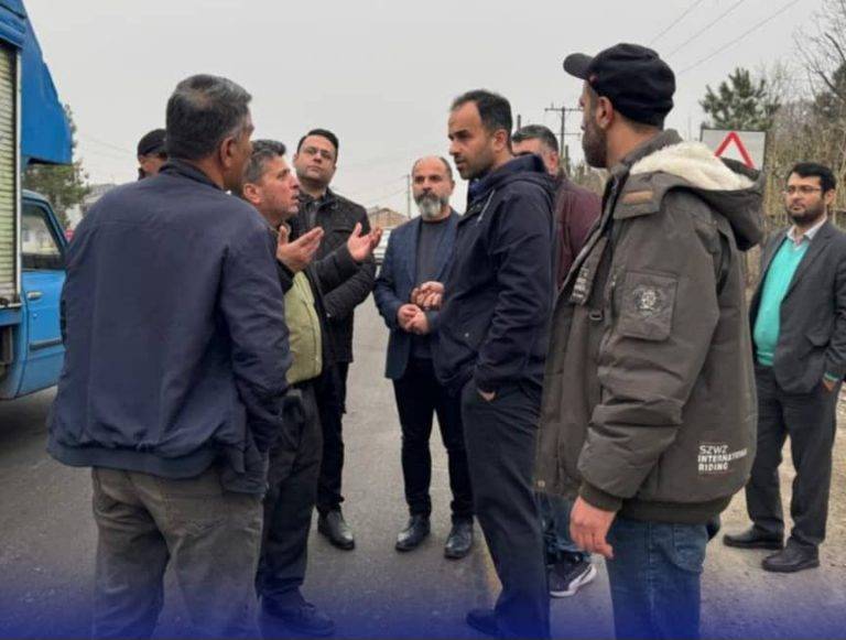 بازدید شهردار رشت از عملیات ساخت رفیوژ میانی جاده لاکان رشت