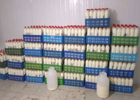 کشف و توقیف ۳۰۰۰ لیتر دوغ سنتی غیربهداشتی در رشت