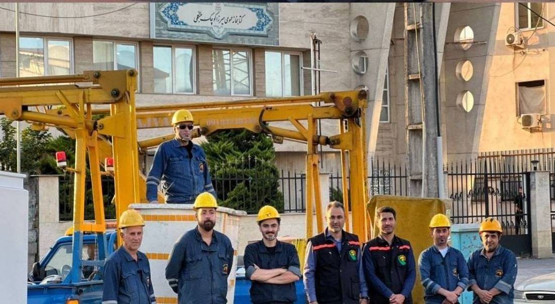 رفع مشكلات روشنایی معابر محلات مختلف شهر رشت