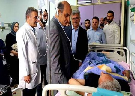 عیادت و دلجویی استاندار گیلان از مجروحین حمله رژیم صهیونیستی آستانه اشرفیه