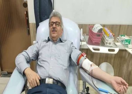 همراهی مستمر رئیس دانشگاه علوم پزشکی گیلان در فرهنگ‌سازی اهدای خون