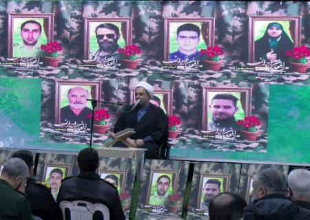 گرامیداشت هفتمین روز خاکسپاری شهدای تروریستی در رشت