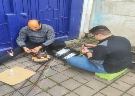 عملیات فیوژن فیبرنوری در خیابان ۱۱۸ بلوار گلسار رشت با موفقیت انجام شد