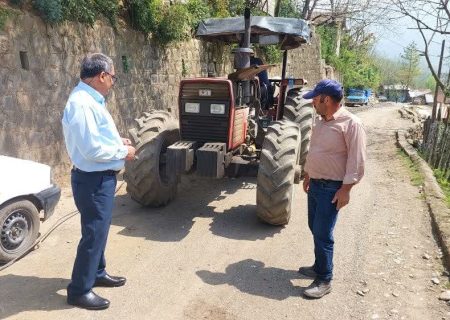 بازدید میدانی رئیس اداره مخابرات رودسر از طرح توسعه فیبرنوری سایت همراه اول در روستای بلدسرا